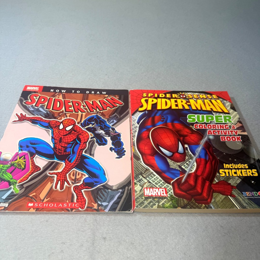Marvel Spider-Man How to Draw and Coloring Activity Books for Kids